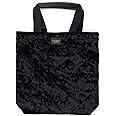 Victoria's Secret Crushed Velvet Black Tote Bag Purse, M