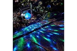 OUKENS Lumière de projecteur extérieure, LED Solaire Projecteur Spot Solaire Exterieur Lampe Solaire de LED pour Jardin Éclairage décoratif la fête de Noël