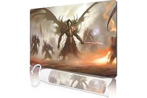 NKDDERT MTG Playmat, Playmats for MTG TCG 24" x 14" Play Mat with Free Storage Bag for Cards Game Play Waterproof and Non-Slip Gaming Playmat