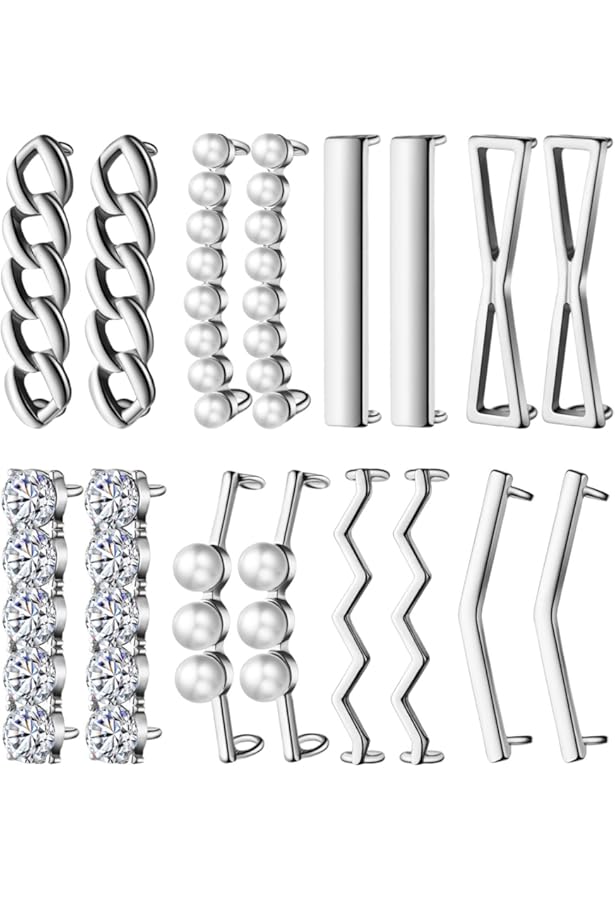 BEEFLYING 12 Pcs Lacets Décorations Clips Chaussures Accessoire Baskets BEEFLYING 12 Pcs Lacets Décorations Clips Chaussures Accessoire Baskets