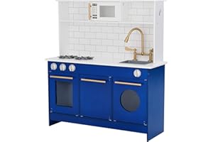 Azul Cucina per Bambini Legno Gioco Giocattolo Imitazione Teamson KidsTD-12681B