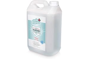 STAR BRITE Safe Hands | Hand Sanitiser Gel | Alcohol Free | Antibacterial & Antiviral Non Alcohol Hand Sanitizer | Kills >99.99% of Bacteria & Viruses | Fully Certified | 5 litre