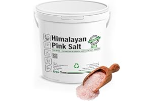 Grow Chem Natural Himalayan Pink Salt (1KG Bucket) FINE Salt for Cooking, Hydrating, Bathing & Exfoliation