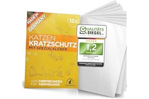Tierhood Ochrona przed zadrapaniami dla kotów – samoprzylepna folia zapobiegająca zarysowaniom dla kotów – ochrona przed zadrapaniami na sofie, ścianach i meblach – folia do zdrapywania kotów – łatwa