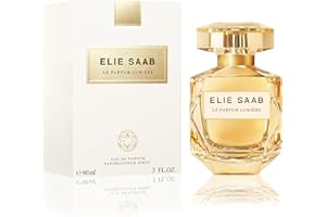 Elie Saab Le Parfum Lumière 90 ml – Eau de Parfum da Donna – Fragranza Floreale Boisé – Note Sfolgoranti di Ylang-Ylang, Gelsomino e Legni Ambrati – Flacone in Vetro Trasparente