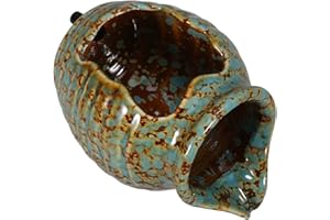 Milisten Ceramic Water Fountain Jar 4.9 Inch Circulating Water Feature for Garden Patio Indoor Outdoor Decor with Natural Flowing Design