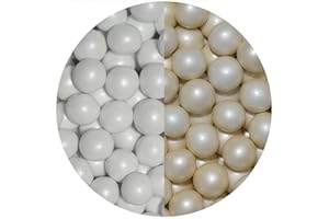 ‎EINSSEIN EinsSein 0,7kg Crispy Schokoperlen Mix large weiss-creme pearl Herz Schokodragees Gastgeschenke Hochzeit Schokolinsen Hochzeitsmandeln Candy Bar Süssigkeiten Nikah Sekeri mini Herzdragees Schoko