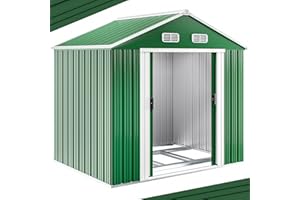 GARDEBRUK® Capanno da Giardino XXL 5m² Fondamenta 260x205x180cm Porta Scorrevole Rimessa per Attrezzi da Esterno 9m³