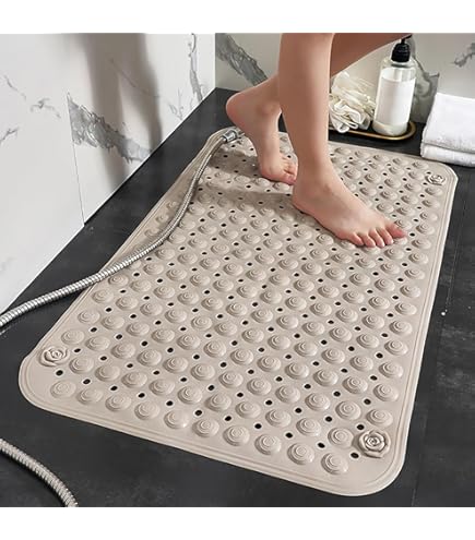 LY4U Tappetino da Doccia Antiscivolo Tappetino da Bagno in orbido
