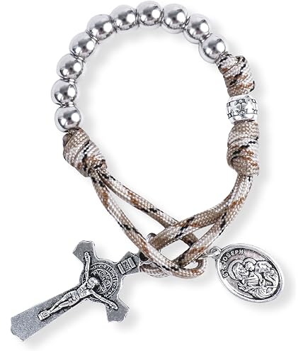 Croix de Torreciudad en métal avec plaqué argent 5 µm