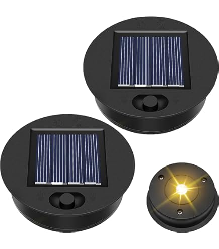 Lampe Solaire De Rechange, 2 Pièces Remplacement De Couvercles Solaires