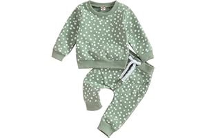 Himllauen Vestiti per Bambina Felpa Manica Lunga+ Pantaloni Due Pezzi Completini Bimba Daddy's Girl Set di Tuta Carina per Bambine