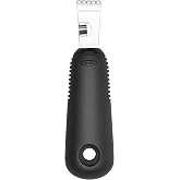 OXO - Good Grips Soyma Bı&ccedil;aklı Limon Rendesi ve Limon Kabuğu Soyma Aleti, Siyah