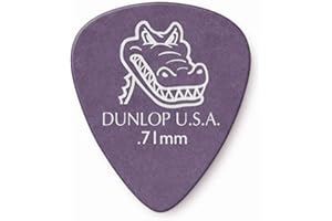JIM DUNLOP Dunlop Gator Grip 071 - Púas para guitarra (12 unidades), color morado