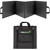 GoboEnergy 120W Katlanabilir G&uuml;neş Paneli, Solar Panel Hızlı Şarj Cihazı, Cep Telefonu G&uuml;neş Enerjili Şarj Aletleri, Cep Tele