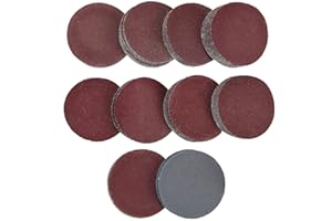 AMASAWA Zestaw 100 sztuk papieru ściernego z 3 calami 75 mm, tarcze szlifierskie papier ścierny, szlifowanie za pomocą podkładki szlifierskiej