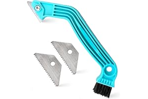 PentaUSA Grout Removal Tool - Caulk Remover Tool for Tiles, Tile Grout Scraper Saw to Remove Grout and Cleaning Tile Joints (2 Extra Blades)