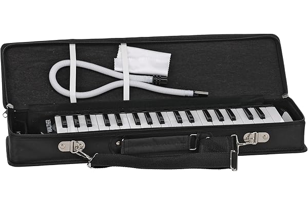 GEWA, Melodica Walther, 37 touches, Tessiture Fa0-Fa3, Poids: 1665g, Livré avec tube à souffler, Étui dur avec bandoulière