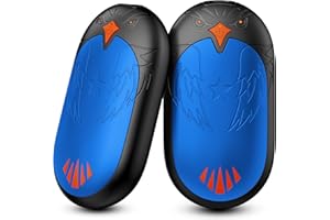 TIEMA Hand Warmers Rechargeable 2 Pack, 2 in 1 Electric Handwarmers Reusable, Hand Warmer 24 Hrs Warmth 3 Levels Heat Portable Pocket Heater, Double-Sided Heating Warmers Great for Winter Gift