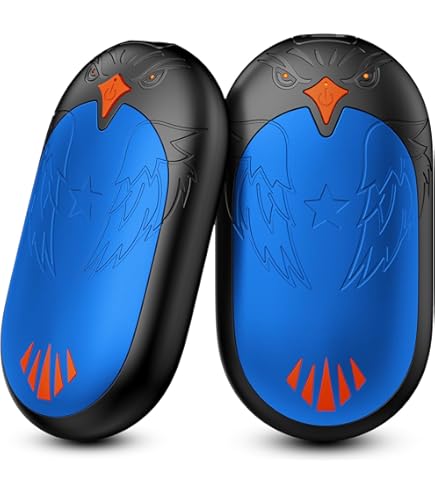DDHTSAL Magnet-Handwärmer 2-in-1 - Wiederaufladbar Mit 6000mAh, 3 Temperaturstufen Bis 55°C