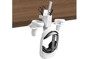 Globular Cluster Support de bureau multifonction pour casque Oculus Quest 2 et manettes – Orangisez votre OQ2 élégamment – Fabriqué par VR Player – pour lecteur VR
