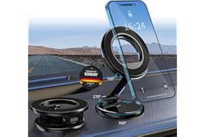 POWERLAND Uchwyt samochodowy na telefon komórkowy Magnetyczny [44 x N52] magnetyczny uchwyt na telefon komórkowy, obracany o 360°, uchwyt samochodowy na telefon komórkowy iPhone 16/15/14/13/12 Series Mag