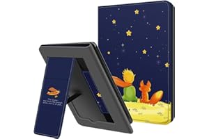 Ayotu Custodia con Supporto per 6" Nuovo Kindle 11ª Generazione 2024/2022 (Modello: RS23CV/C2V2L3), Custodia in Pelle PU con Cinturino da Polso, Il Ragazzo e la Volpe