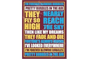 HANDMADE West Ham Metal Sign Plaque Print Poster Compatible With West Ham Forever Blowing Bubbles Song Lyrics Fan Chant Football Gift Dad Man Cave Shed Home Bar Garage Ref7054 (10x8 inches (Approx) 25cmx20cm)