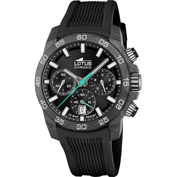 Lotus Orologio Uomo 18668/1 Chrono cassa di Acciaio inossidabile 316l Nero cinturino in Acciaio inossidabile 316l Nero