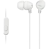 Sony MDR-EX15APWZ(CE7) Earphones with Smartphone Mic and Control - White