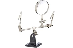 Rolson Tools 60335 - Supporto terza mano con lente d'ingrandimento, 60 mm