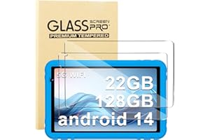 KUSINHOKA [2 Pièces Verre Trempé pour JUEDUR Tablet Enfants (10 Pouces), [Anti-Rayures] [9H Dureté] Film Protecteur, [Haute définition] Transparente Film de Protection Écran pour JUEDUR R500 Tablet