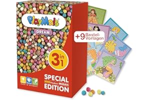 PlayMais Dream 3 in 1 per bambini dai 5 anni in su, giocattolo per abilità motorie con 5.000 modelli | Promuove la creatività e le abilità motorie fini..