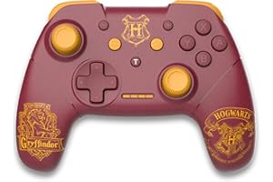 Freaks And Geeks Wizarding World Harry Potter 299252 Bezprzewodowy kontroler Bluetooth dla Nintendo Switch, Gryffindor, Sieć