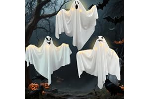 JINGTOPS 3 stycken halloween hängande spöken