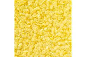 RUOXIXI Beeswax,Cera d Api per Cosmesi,Gialle Cera Granulare,Cera d Api per Candele Fai Da Te,Cera d’api Pura-100 g per Cosmetici,Salviette di Cera d'api o Come Cera, Imballaggio Sostenibile