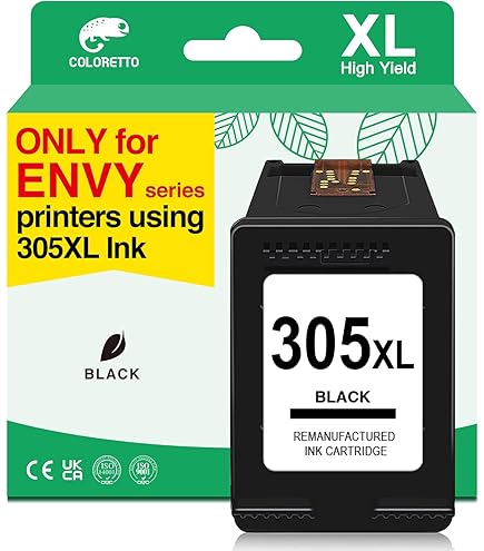 INKYEAH 305 XL Schwarz- 750 Seiten, Kompatibel für Original HP 305
