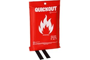 C CRYSTAL LEMON Couverture Anti-Incendie de Cuisine en Fibre de Verre – 100 x 100 cm, Couverture de sécurité d’Urgence, idéale pour Maison, Camping ou Cuisine, fiable et réutilisable.