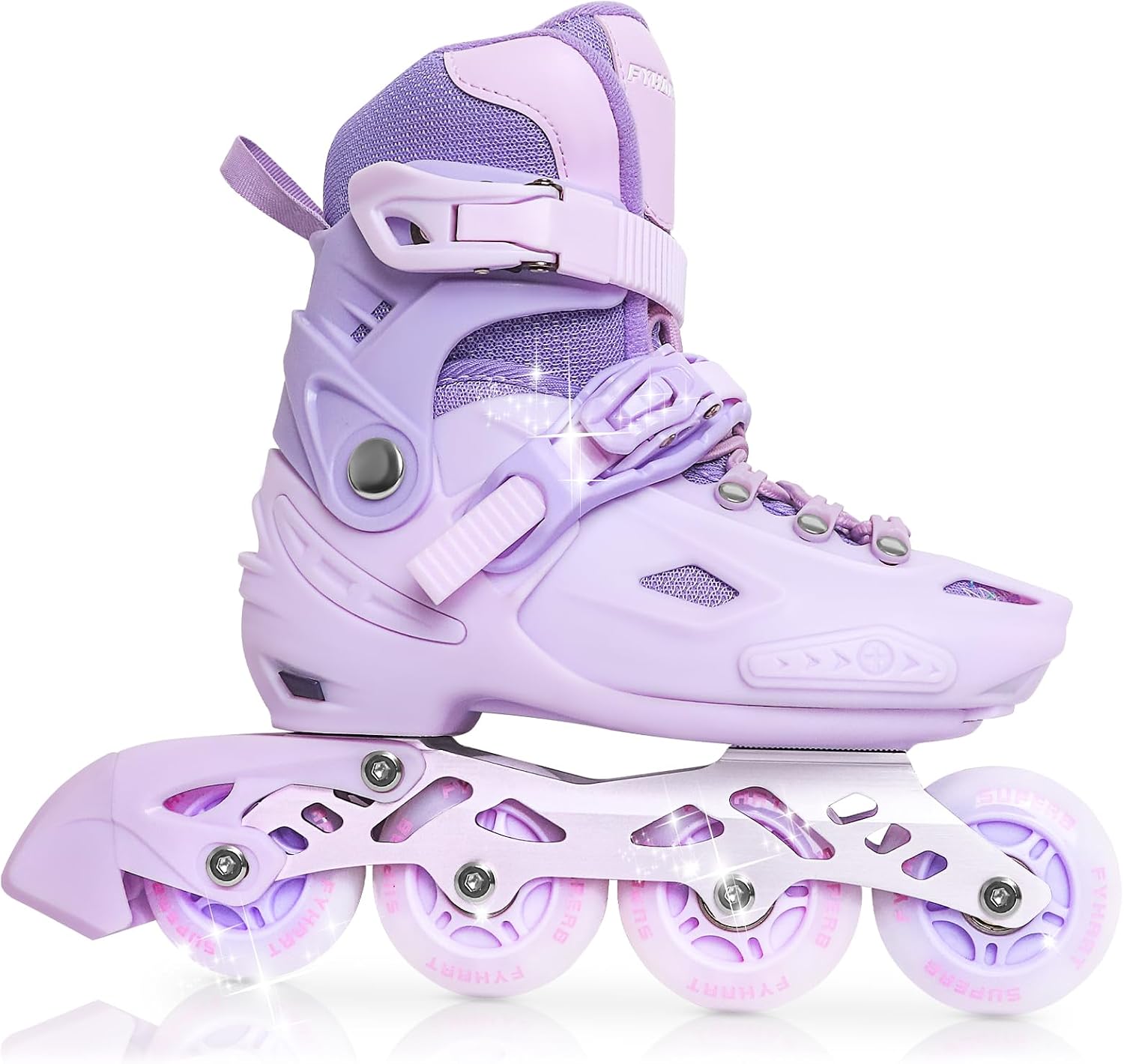 Patines en línea Niña y Niños, 4 tamaños Ajustables, Patines 4 Ruedas Niña para Niños para Uso en Interiores y Exteriores