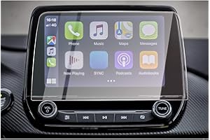 CDEFG Kompatibel mit Ford Puma Kuga 3 ST line 2020-2023 2024 Navigation Glas Schutzfolie 9H Kratzfest Anti-Fingerprint 8 Zoll GPS Transparent Displayschutzfolie Auto Zubehör