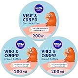 Nivea Baby Crema Soffice Idratante Viso Corpo Protezione Quotidiana Bambini Formula Ipoallergenica con Latte di Mandorla Azio