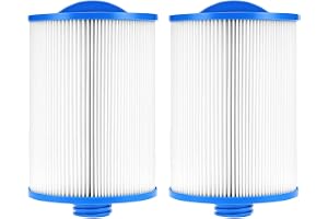 QWORK 2-pack badkarsfilter, ersättning för spa filter, kompatibel med Unicel 6CH-940, PWW50P3