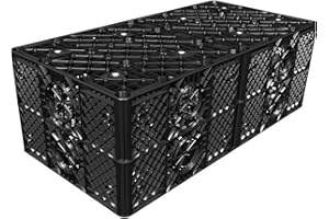 EcoGrid Graf Soakaway 300 Litre | Storm Drain Crate with 100gsm Membrane Per Crate | French Drain Kit with Breathable Membrane | 300L Stormcrate with Geotextile Membrane (approx. 2.25sqm)