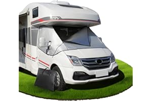 ‎EZCASCH Ezcasch Frontscheibenabdeckung mit Reißverschluss, Umfassender Schutz vor Sonnen, Kalt und Staub, Silberne Scheibenabdeckung für FIAT Ducato Peugeot Boxer Citroen Jumper X250/290 ab 2006