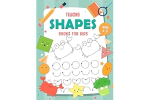 Tracing Shapes Books for kids Ages 3-5: My First Learn to Write Lines and Shape Tracing Books for Kids (Kids Learning Books, Band 2)
