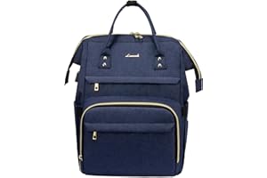 LOVEVOOK Rucksack Damen, Laptop Rucksack mit Laptopfach, Schulrucksack Tasche mit USB Ladeanschluss, für Schule Arbeit Uni Studenten Lehrer Business Büro