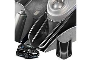 BIBIBO Portaoggetti Bracciolo per Smart Fortwo 453 C453 Smart Forfour 453 W453, Scatola di Immagazzinaggio, Auto Accessori Originali Interni Organizer, Storage Box