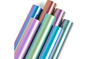 Lya Vinyl Chamäleon Plotterfolie Textil, 7 Pack Chamäleon Flexfolie Plotter Textil für Cricut, Silhouette Cameo, Bügelfolie Plotter für DIY T-Shirt, Stoff