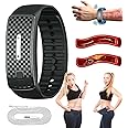 VERIMP Matteo Ultrasonic Body Shape Wristband,Ultrasonic Wristband Increase Body Energy, Lymph Detox Magnetic Ultrasonic Bracelet For All Men Women (Color : Black)