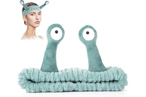 KELUBATU SPA Face Wash Headband, Palm and Snail Hair Bands, Skincare Headband,Soft Cute Cartoon Women Elastic Hair Band Accessories for Makeup Washing Face Shower Beauty Skincare